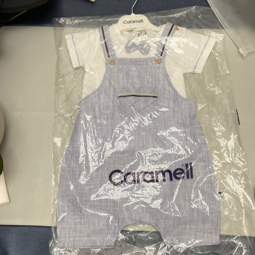 Caramell 2pc outfit size 6-9m brand new